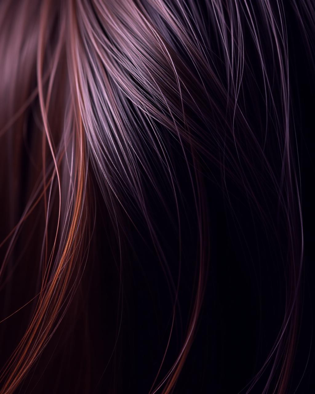 Textura de cabelo representando morenos iluminados